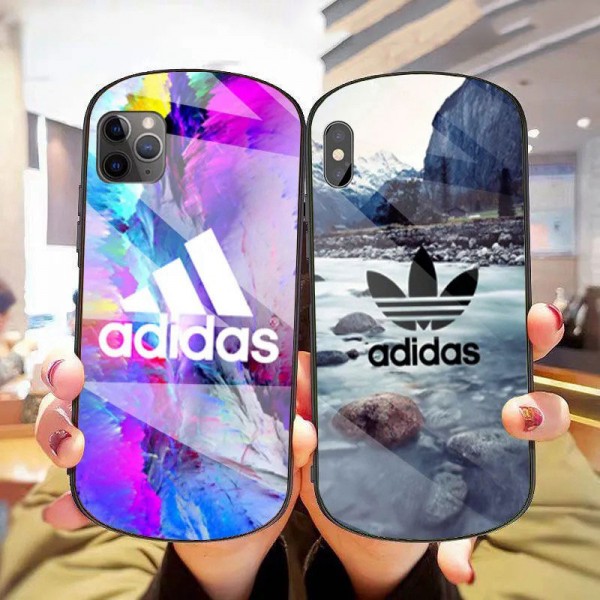 Adidas/アディダス シンプル iphone12pro/12miniケース ジャケットiphone 8plus/se2/xr/xs max/11proケースブランドジャケット型 2020 iphone12ケース 高級 人気iphone 12/12Promaxケース ファッション