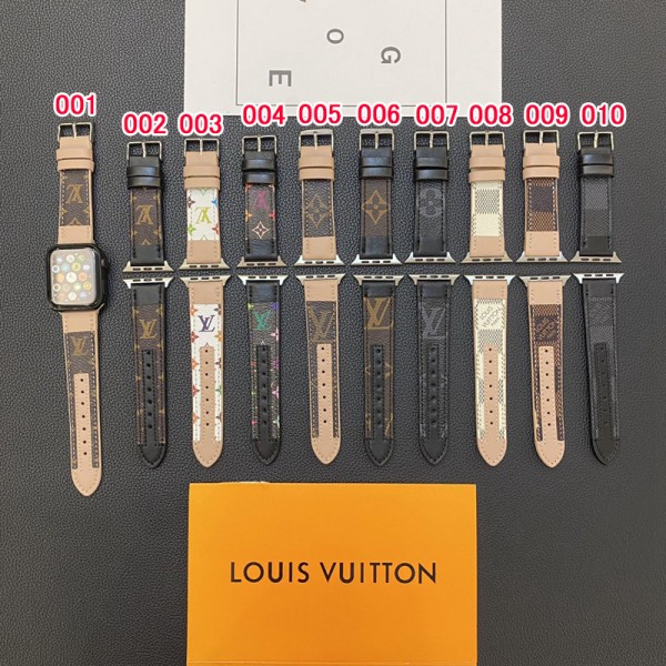 Lv ルイヴィトンアップルウォッチ10 9 Ultra2 49mmバンド アップルウォッチ7/8/9 10ベルトアップルウォッチ10/9/8/7/6/Se2 2024 バンド 38/40/41/42/44/45/46/49cm 女性ビジネスマン用高級Apple Watch10/9/8/7ブランドバンド本革