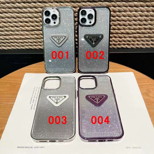 Prada プラダブランドiphone 14 plus 15 pro maxケースハイブランド アイフォン15 14+ 13 pro max レディースメンズ激安iphone 14 15 plusケースカバースタンド付きiphone14/13 pro max スマホケース コピー