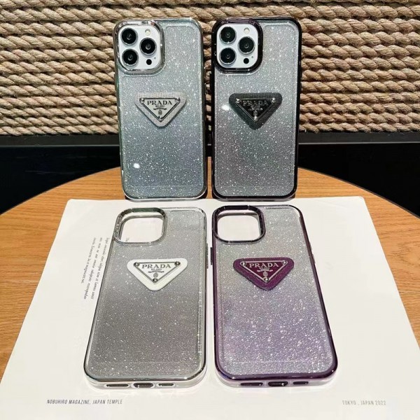 Prada プラダブランドiphone 14 plus 15 pro maxケースハイブランド アイフォン15 14+ 13 pro max レディースメンズ激安iphone 14 15 plusケースカバースタンド付きiphone14/13 pro max スマホケース コピー