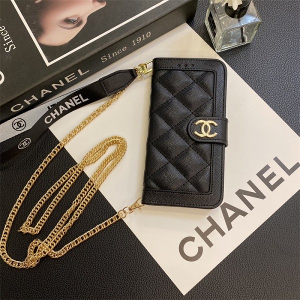 Chanel シャネルiphone 16/14 pro/15 pro max xs/8/7 plusカバー ストラップ付 カード入れiphone 14 15 16 plusケースカバースタンド付きセレブ愛用全機種対応ハイブランドケース パロディiphone16 15 14/13 pro max スマホケース コピー