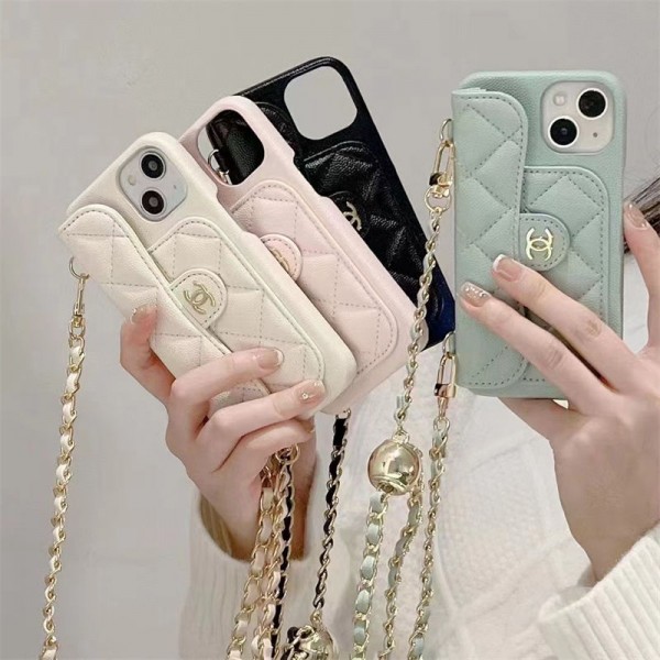 Chanel シャネルiphone 16/14 pro/15 pro max 16 plus カバー ストラップ付 カード入れ iphone16 pro 14 15 16 plusケースカバースタンド付き韓国風セレブ愛用 iphone 16 15 アイフォン16 15 14 13pro maxケース ジャケットスマホケース コピーセレブ愛用全機種対応ハイブランドケース パロディ