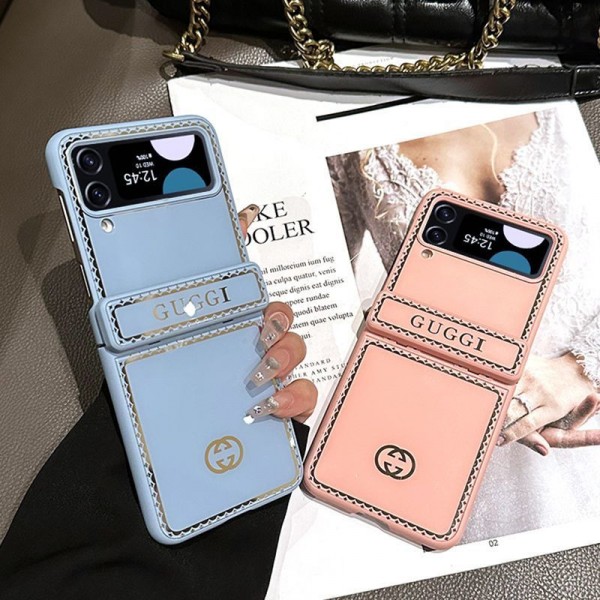 Gucci グッチブランドgalaxy z flip 5 4 fold5 2023ケース折り畳み可ギャラクシー z fold5 4 3ケース 革製galaxy fold5 4 3 2ケースカバースタンド付きgalaxy z fold 5 4 3スマホケース コピー