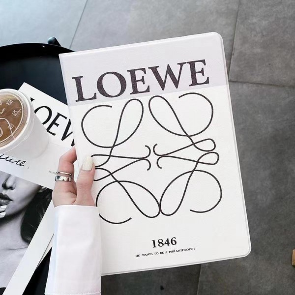 LOEWE ロエベブランドIpad 10 2022ケースIpad Air6/5/4 Ipad Mini6/5/4/3カバー手帳型アイパッド10th pro 11インチ 12.9インチカバーメンズ レディースアイパッドエア1/2/3/4/5/6ケース