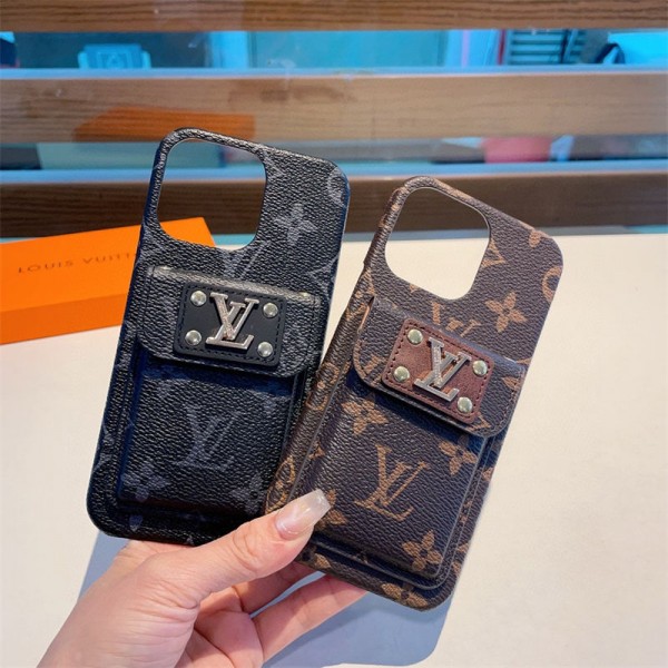 Lv ルイヴィトンブランドiphone 16 15 plus 16 pro maxケースおしゃれiphone 16  pro max15 14 13 12 ケース 手帳型バッグ型iphone 16/14 pro/15 pro max 16 plus カバー ストラップ付 カード入れセレブ愛用全機種対応ハイブランドケース パロディ