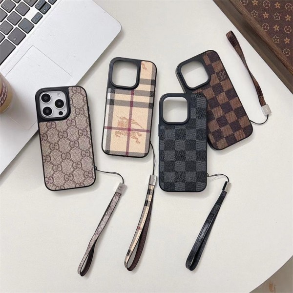 Lv ルイヴィトン グッチ Gucci Burberry バーバリー おしゃれiphone 16  pro max15 14 13 12 ケース 手帳型バッグ型iphone 16/14 pro/15 pro max 16 plus カバー ストラップ付 カード入れiphone16 pro 14 15 16 plusケースカバースタンド付きセレブ愛用全機種対応ハイブランドケース パロディ