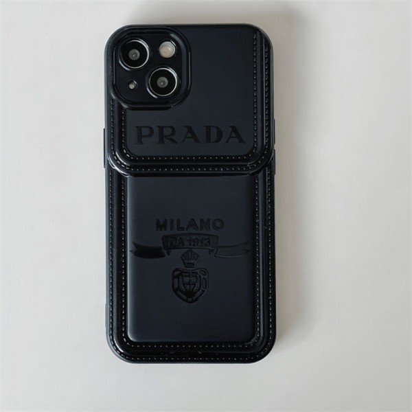 Prada プラダブランドiphone 16 14 plus 15 pro maxケースおしゃれiphone 16 15 2023 14 13 12 xr xs 8/7 plusケース 手帳型バッグ型iphone 16/14 pro/15 pro max xs/8/7 plusカバー ストラップ付 カード入れセレブ愛用全機種対応ハイブランドケース パロディ