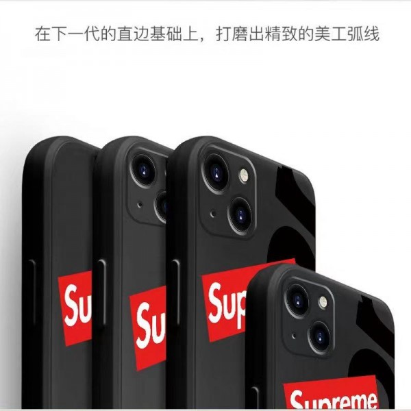 Supreme シュプリームブランドiphone 14 plus 15 pro maxケース韓国風セレブ愛用 iphone 15 アイフォン 15 14 13pro maxケース ジャケットスマホケース コピーセレブ愛用全機種対応ハイブランドケース パロディiphone14/13 pro max スマホケース コピー