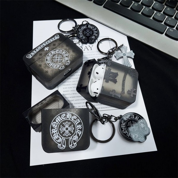 クロムハーツ Chrome Hearts ハイブランド  AirPods4 3 pro3 2ケースストラップ airpods4カバー 耐衝撃 エアーポッズ4プロ2ケース 激安 ブランド エアーポッズ4 プロ2 3/2/1ケースブランド AirPods 4/3 Pro2/proケース メンズレディーズ