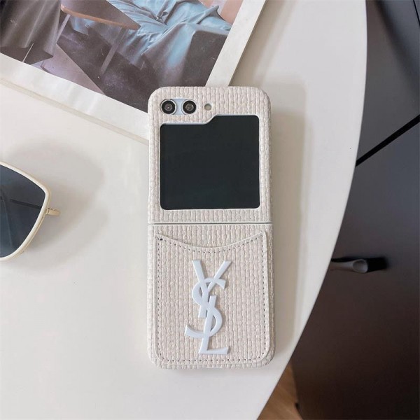 Ysl イブサンローランブランドgalaxy z flip 5 4 fold5 2023ケース折り畳み可ギャラクシー z fold5 4 3ケース 革製韓国風セレブ愛用 galaxy z flip 5 4 3ケース ジャケットスマホケース コピーgalaxy z fold 5 4 3スマホケース コピー