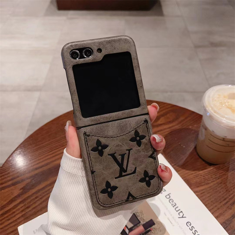 Lv ルイヴィトンブランドgalaxy z flip 6 5 4 ギャラクシー z fold6 5 4 3ケース 革製