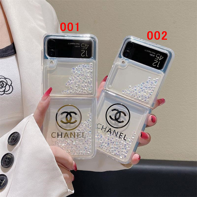 Chanel シャネルブランドGalaxy Z Flip 6 5 4 Fold5 6 2024ケース折り畳み可ギャラクシー Z Fold6 5 4 3ケース 革製韓国風