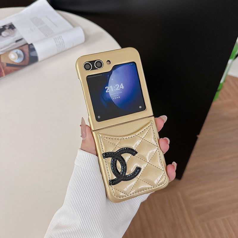 Chanel シャネル折り畳み可ギャラクシー z flip6 fold6ケース 革製galaxy fold6 5 4 3 2ケース