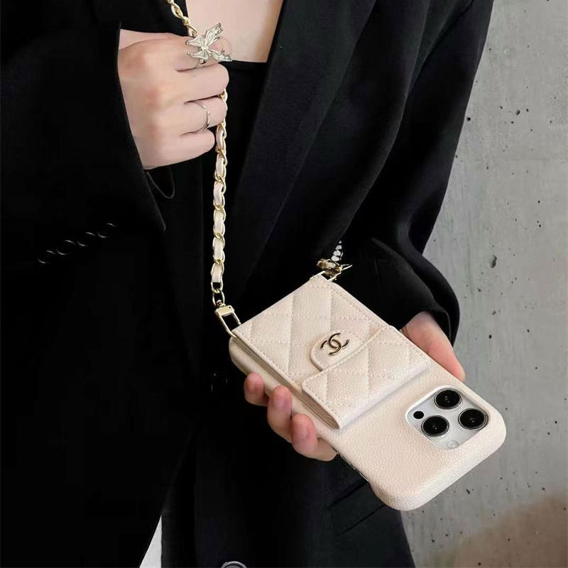 Chanel シャネルおしゃれiphone 16 pro max15 14 13 12 ケース Chanel シャネル iphone16 pro 14 15 16 plusケース 背面カード収納 肩掛け