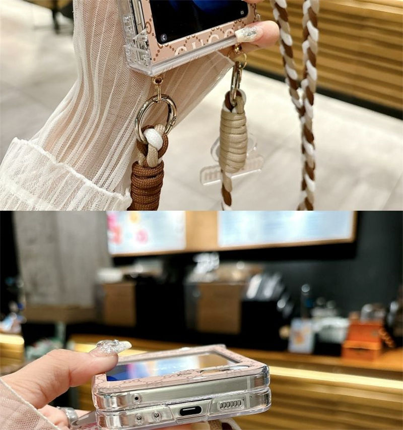 Gucci グッチブランドgalaxy z flip6 fold6 2024ケースgalaxy fold6 5 4 3 2ケースカバースタンド付きセレブ愛用全機種対応