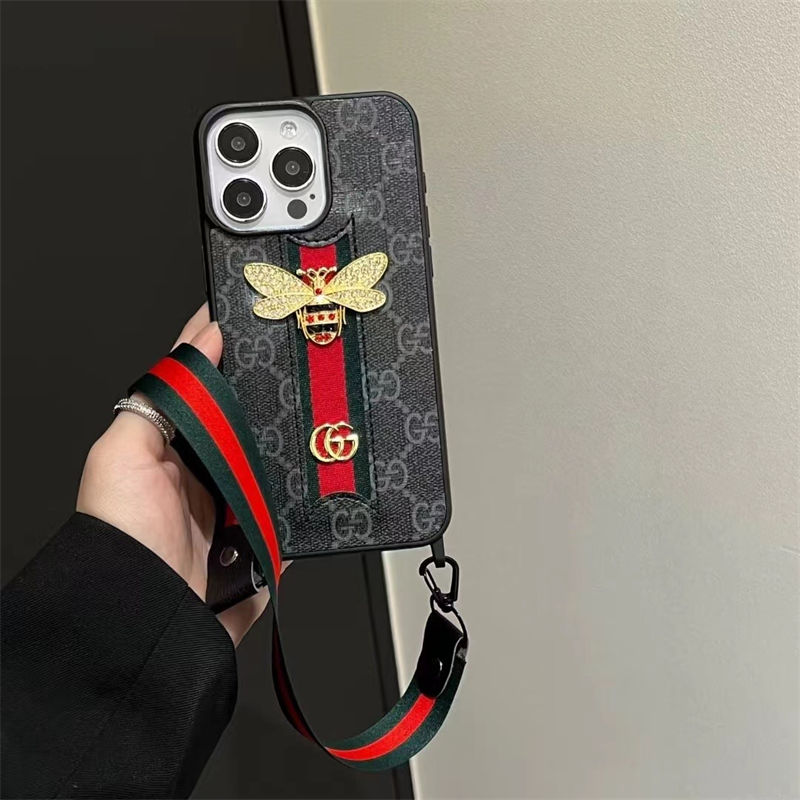 Gucci グッチブランドiphone 16 15 plus 16 pro maxケース韓国風セレブ愛用