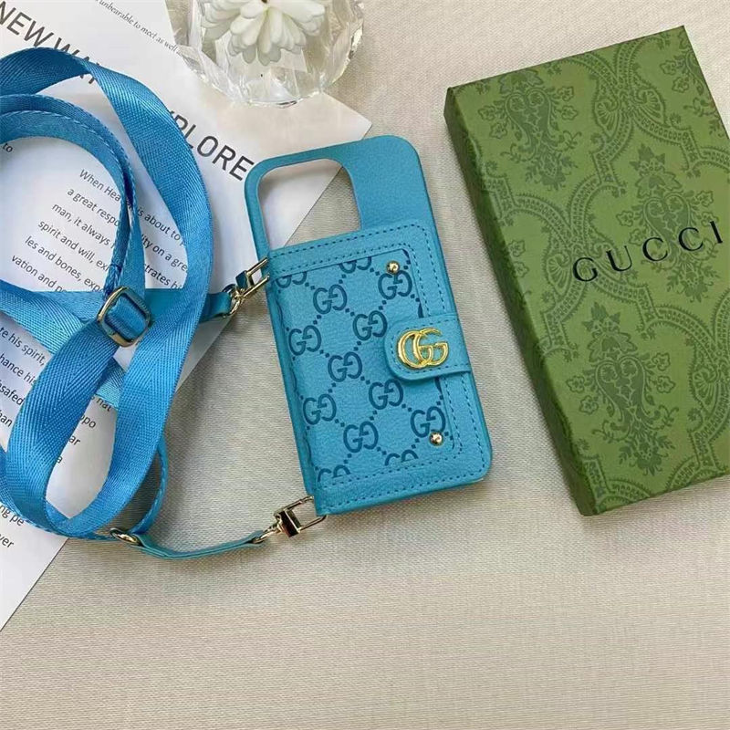 Gucci グッチiphone 16/14 pro/15 pro max 16 plus カバー ストラップ付 カード入れiphone16 pro 14 15 16 plusケース