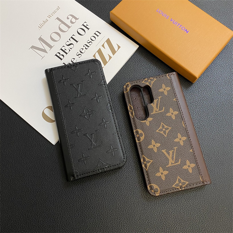 Lv ルイヴィトン Gucci グッチ ハイブランド アイフォン16 14 15+ ギャラクシー s24 ultra s23 plus ケース 手帳型バッグ型