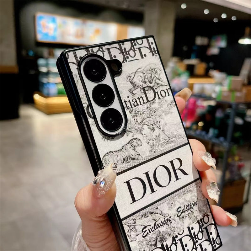 Lv ルイヴィトン ディオール Dior ブランドgalaxy z flip6 fold6ケースgalaxy fold6 5 4 3 2ケースカバースタンド付き韓国風