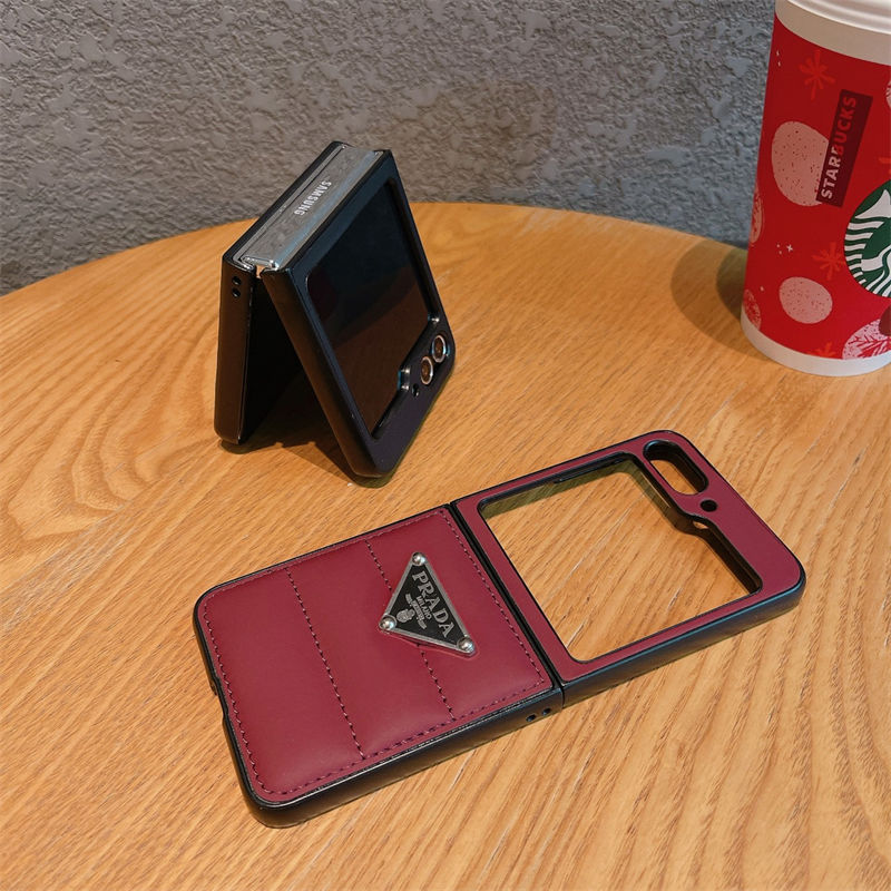 Prada プラダブランドgalaxy z flip 6 5 4 fold5 6 2024ケース折り畳み可ギャラクシー z fold6 5 4 3ケース